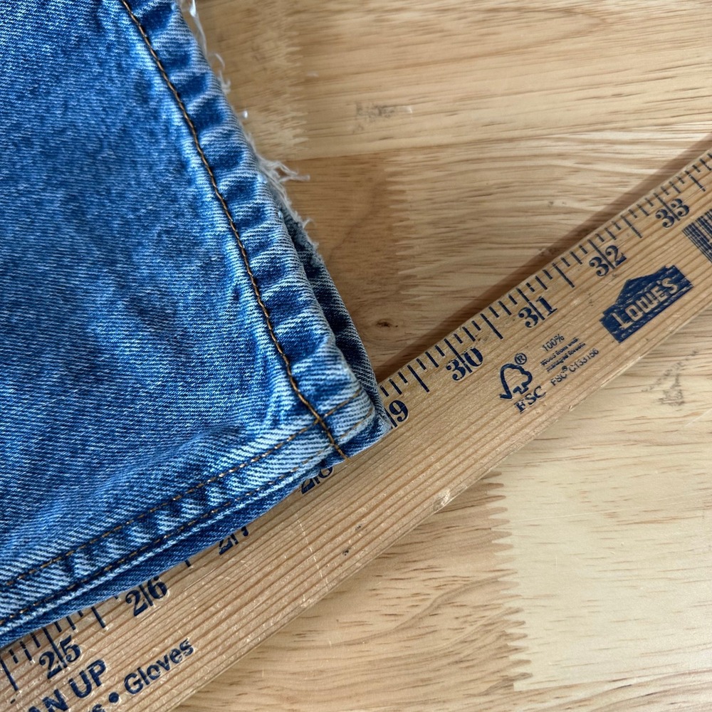 Levis 505 Jeans Mens 38x30 Regular Zip fly Blue denim Levi's - Picture 13 of 16